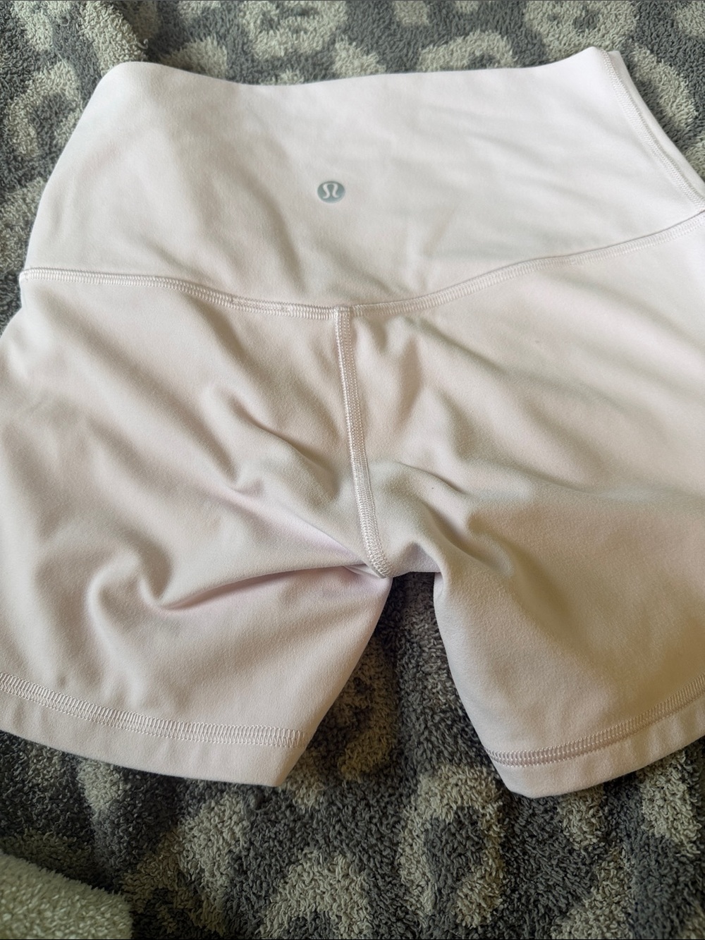 lululemon athletica Pale Pink High-Waist Athletic Shorts